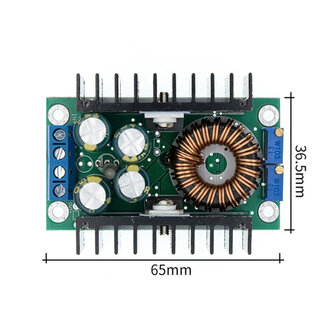 Regelbare Step-Down Converter 7&ndash;40V naar 0,8&ndash;28V &ndash; 12A 300W