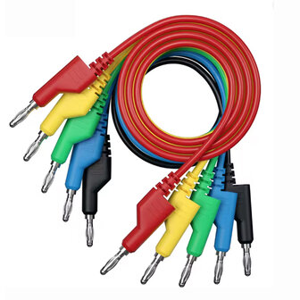 Banaan stekker Netsnoer 1meter  5 stuks 