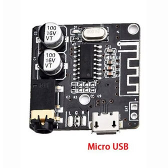 VHM-314 Bluetooth 5.0 Audio Receiver Module &ndash; Upgraded Versie &ndash; WAV/APE/FLAC/MP3 Lossless Decoder &ndash; Draadloze Stereo Muziekmodule &ndash; Micro USB