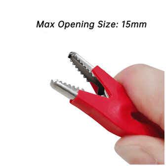 Banana Plug naar Krokodillenklem Kabelset &ndash; 5 kleuren &ndash; 1 meter &ndash; 5 stuks