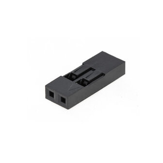 2-Pin Dupont 2.54mm Connector Shell (2&times;1) &ndash; 1 stuk