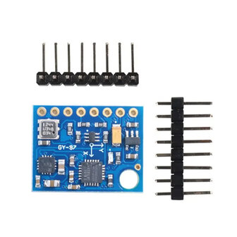 10DOF Sensor Module GY-87 &ndash; MPU6050 + HMC5883L + BMP085 &ndash; Met losse headers