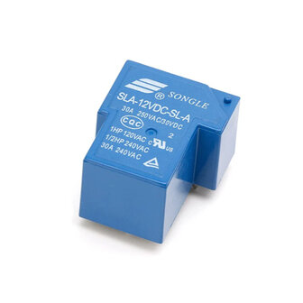 SLA-12VDC-SL-A 4-Pins Relais &ndash; 12 V Spoel &ndash; Hoog Vermogen