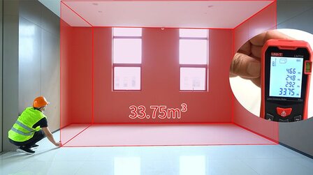 UNI-T LM120A Laser Afstandsmeter &ndash; 120 meter &ndash; Professionele Laser Distance Meter