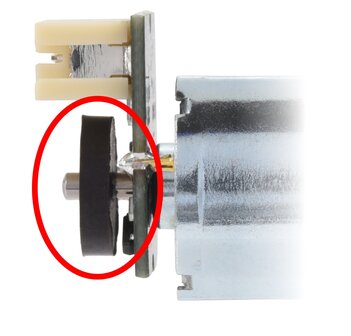 Pololu 5661 &ndash; Magnetische Encoder Set voor 20D mm Metaal&shy;gear&shy;motoren &ndash; 20 CPR &ndash; Side-Entry Connector