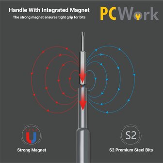PCW08B Premium Precision Tool Set &ndash; 48-delig &ndash; PCWork - Mini-Schroevendraaierset