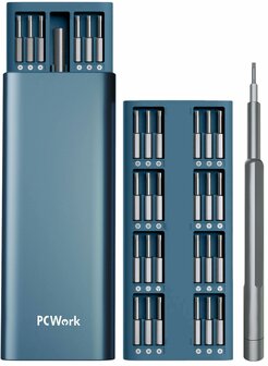PCW08B Premium Precision Tool Set &ndash; 48-delig &ndash; PCWork - Mini-Schroevendraaierset