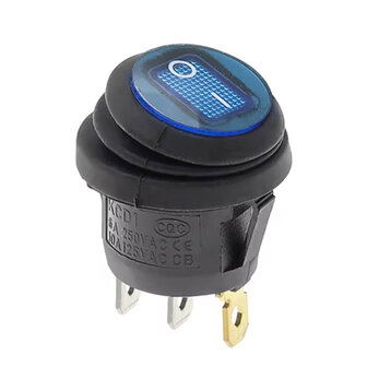 KCD1- Waterdichte ronde tuimelschakelaar 25 mm SPST 250V