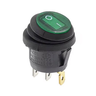 KCD1- Waterdichte ronde tuimelschakelaar 25 mm SPST 250V