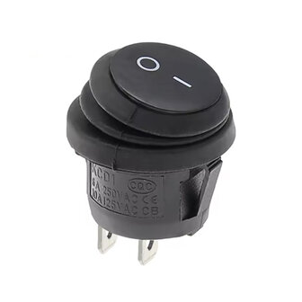 KCD1- Waterdichte ronde tuimelschakelaar 25 mm SPST 250V
