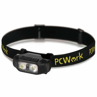 PCW12A LED Hoofdlamp Hybride Oplaadbaar 200 Lumen USB C IPX5