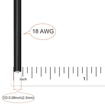 18AWG Flexibele Siliconen Draden &ndash; Vertinde Koperdraad, 5 Kleuren (5m per kleur)