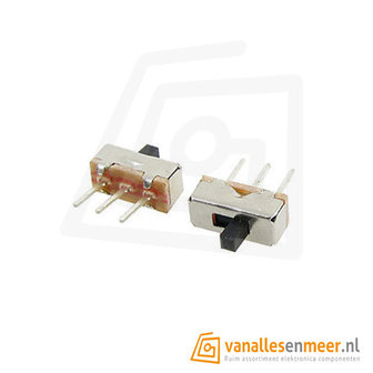 Schuifschakelaar on-off Slide Switch SS12D00 3pin