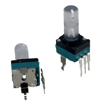 TAYDA A20K Ohm Logaritmische Potentiometer Clear Spline Shaft PCB Mount