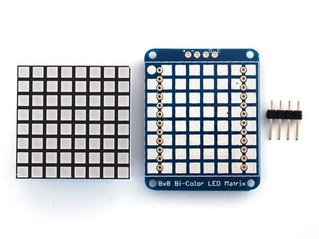 8x8 Bicolor LED Square Pixel Matrix with I2C Backpack  Adafruit 902