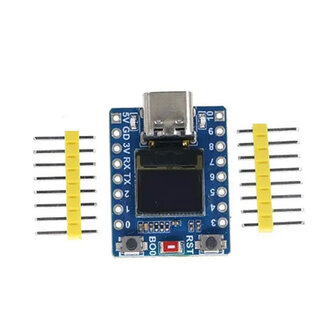 ESP32-C3 OLED Development Board met 0.42 Inch OLED Module WiFi Bluetooth &ndash; Type Blauw