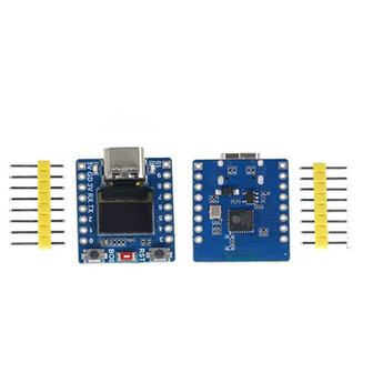 ESP32-C3 OLED Development Board met 0.42 Inch OLED Module WiFi Bluetooth &ndash; Type Blauw