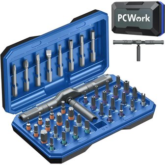 PCWork PCW08K Precision Ratchet Set 42-in-1 Magnetic Screwdriver Kit