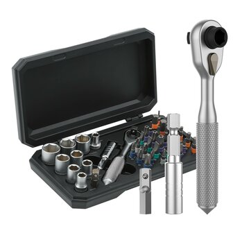 PCWork PCW08L Precisie Ratelset 42-delig voor Elektronica- en Fietsreparatie