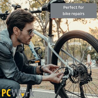 PCWork PCW08L Precisie Ratelset 42-delig voor Elektronica- en Fietsreparatie