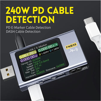 FNIRSI FNB58 BT USB Fast Charge Tester