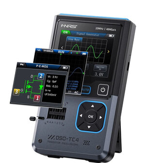 FNIRSI DSO-TC4 3-in-1 Digitale Oscilloscoop, Transistortester en Signaalgenerator