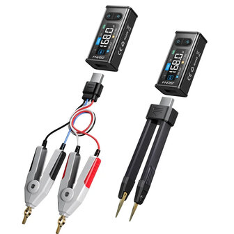FNIRSI LCR-ST2 Plus 100K LCR ESR Meter 2-in-1 Digital Tweezers Bridge