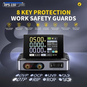 FNIRSI DPS-150 Mini DC Programmeerbare Labvoeding 30V 5A 150W