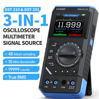 FNIRSI DST-201 Handheld 3-in-1 Multimeter Oscilloscoop en Signaalgenerator