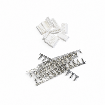 PH2.0 6-polige Female Connector Set 10 stuks met 60 Krimpcontacten