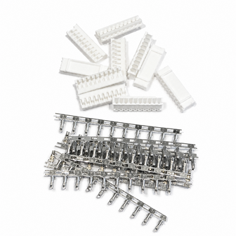 PH2.0 10-polige Female Connector Set 10 stuks met 100 Krimpcontacten