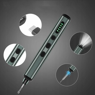 68-in-1 Elektrische Precisieschroevendraaierset met 64 Bits en Accessoires