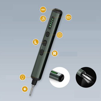 68-in-1 Elektrische Precisieschroevendraaierset met 64 Bits en Accessoires