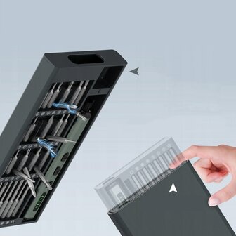 68-in-1 Elektrische Precisieschroevendraaierset met 64 Bits en Accessoires