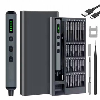 68-in-1 Elektrische Precisieschroevendraaierset met 64 Bits en Accessoires