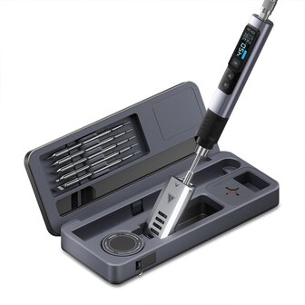 FNIRSI HS-02 Intelligente Soldeerbout met Draagbare Opbergkoffer