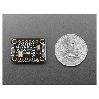Adafruit-6432 ADS122C04 24-bit ADC met 4 kanalen en 2 kSPS - STEMMA QT / Qwiic