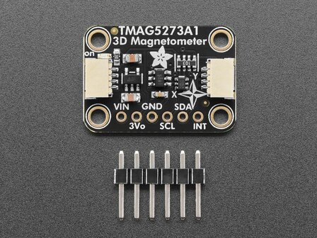 Adafruit-6489  TMAG5273 A1 3D Hall-effect Magnetometer &plusmn;40/&plusmn;80mT &ndash; STEMMA QT / Qwiic
