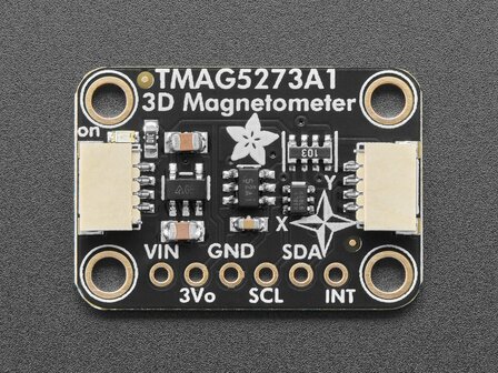 Adafruit-6489  TMAG5273 A1 3D Hall-effect Magnetometer &plusmn;40/&plusmn;80mT &ndash; STEMMA QT / Qwiic