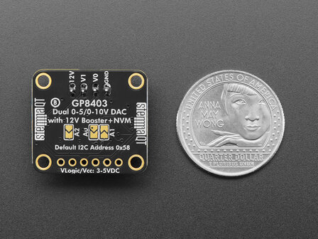 GP8403 I2C DAC met 12V Booster en NVM &ndash; STEMMA QT / Qwiic &ndash; Adafruit 6516