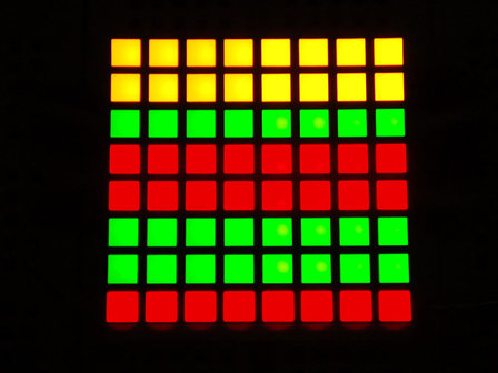 Small 1.2 inch 8x8 Bi-Color (Red/Green) Square LED Matrix  Adafruit 458