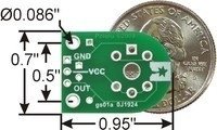 Carrier for MQ Gas Sensors (PCB Only) Pololu 1479