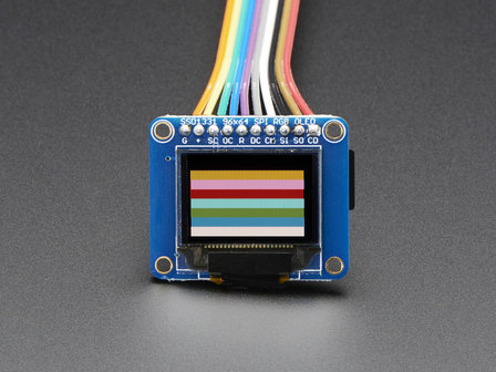 OLED Breakout Board - 16-bit Color 0.96 inch w/microSD holder  Adafruit 684