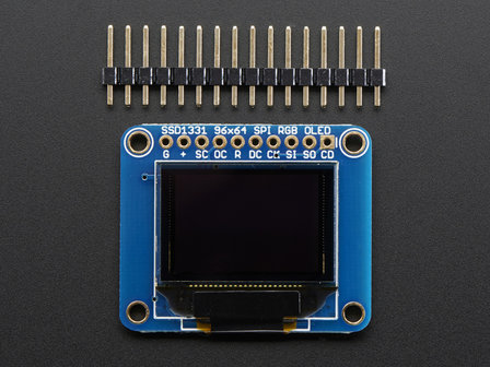 OLED Breakout Board - 16-bit Color 0.96 inch w/microSD holder  Adafruit 684