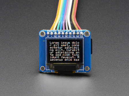 OLED Breakout Board - 16-bit Color 0.96 inch w/microSD holder  Adafruit 684