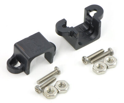 Micro Metal Gearmotor Bracket Pair - Black  Pololu 989