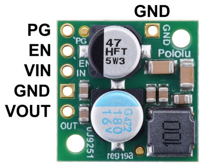 7.5V, 2.4A Step-Down Voltage Regulator D24V22F7 Pololu 2860