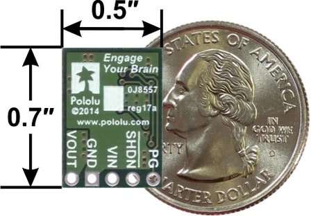 3.3V, 1A Step-Down Voltage Regulator D24V10F3  Pololu 2830