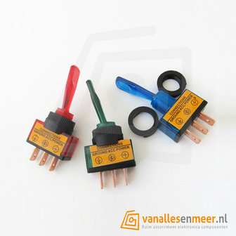 12v 20a  3 pin on/off verlichteschakelaar 