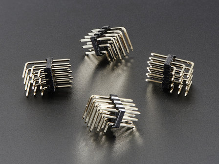 3x4 Right Angle Male Header - 4 pack  Adafruit 816